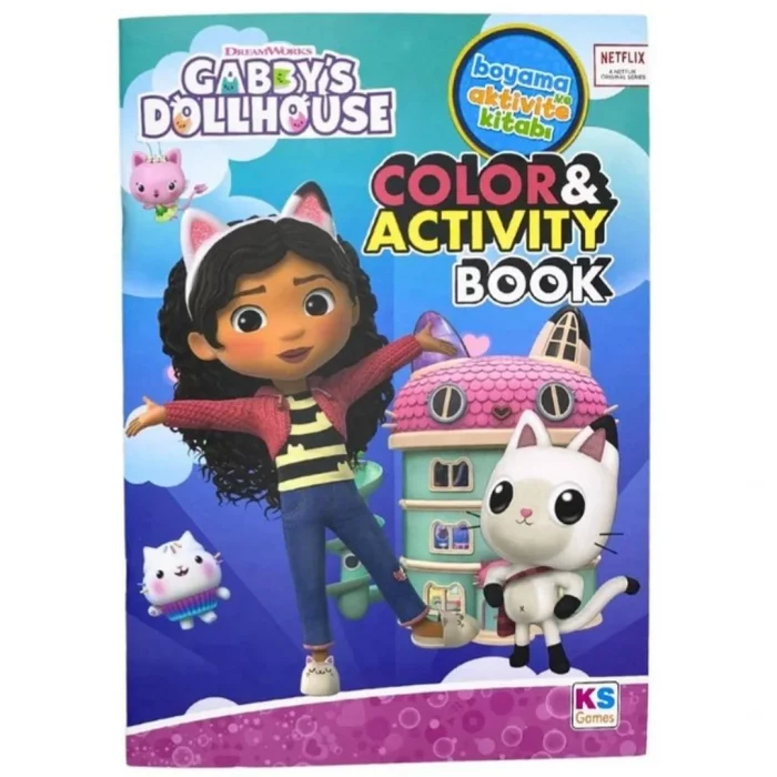 Gabby's Dollhouse Boyama ve Aktivite Kitabı - KS Games | Lisanslı Ürün