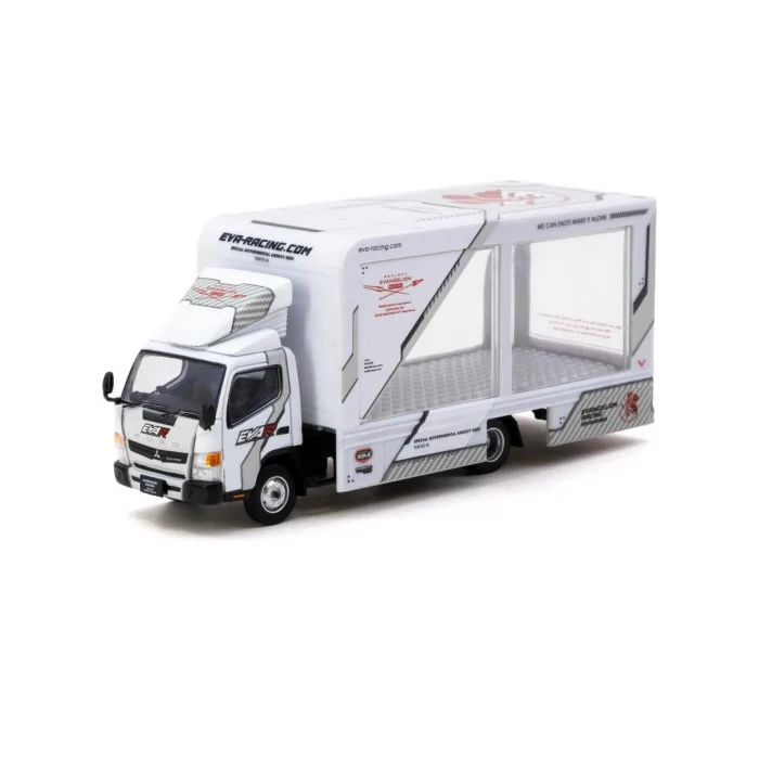 Tarmac Works 1-64 Mitsubishi Fuso Canter EVA Racing Mobile Display Truck