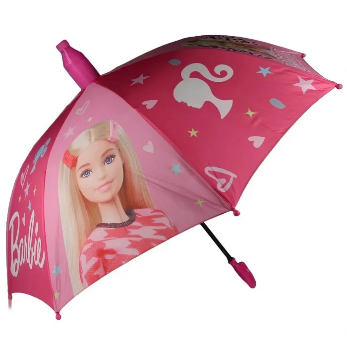 UKB Barbie Lisanslı Şemsiye - Orijinal Pembe Kız Çocuk Şemsiyesi