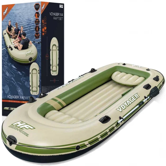 Bestway Hydro-Force Voyager X4 4 Kişilik Şişme Bot Seti