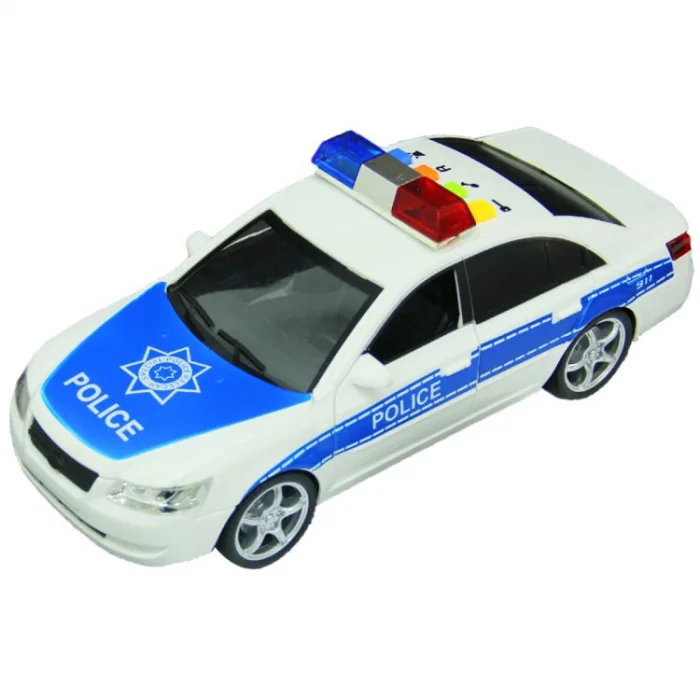 Maxx Wheels 1:16 Sesli ve Işıklı Beyaz Polis Arabası Oyuncak Model