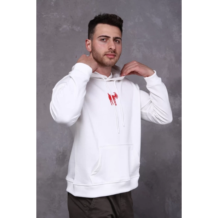 Farm Animals Erkek Midi Baskılı Hoodie