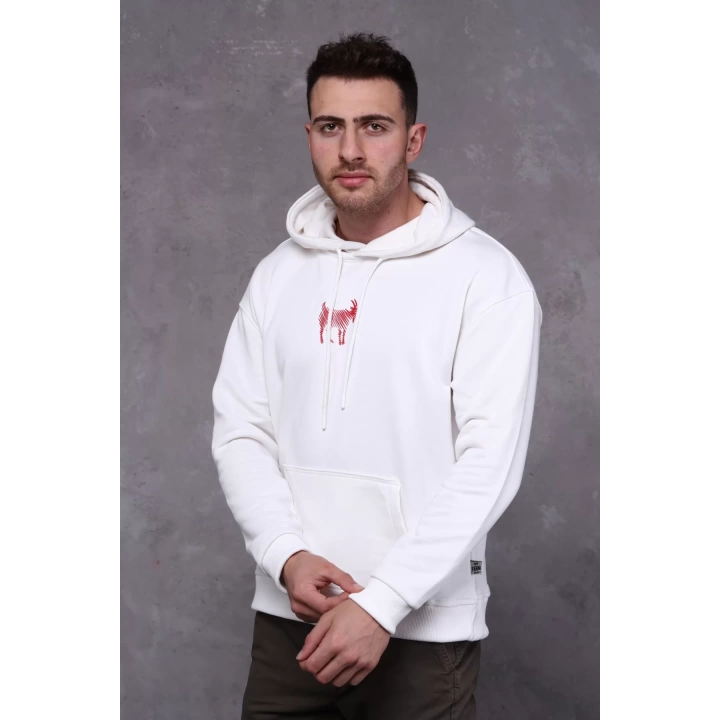 Farm Animals Erkek Midi Baskılı Hoodie