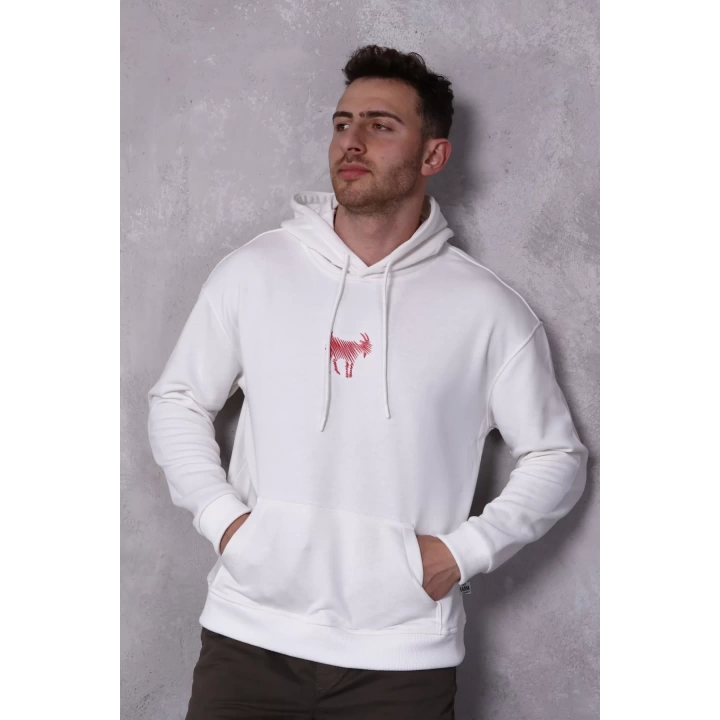 Farm Animals Erkek Midi Baskılı Hoodie