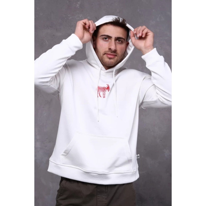 Farm Animals Erkek Midi Baskılı Hoodie