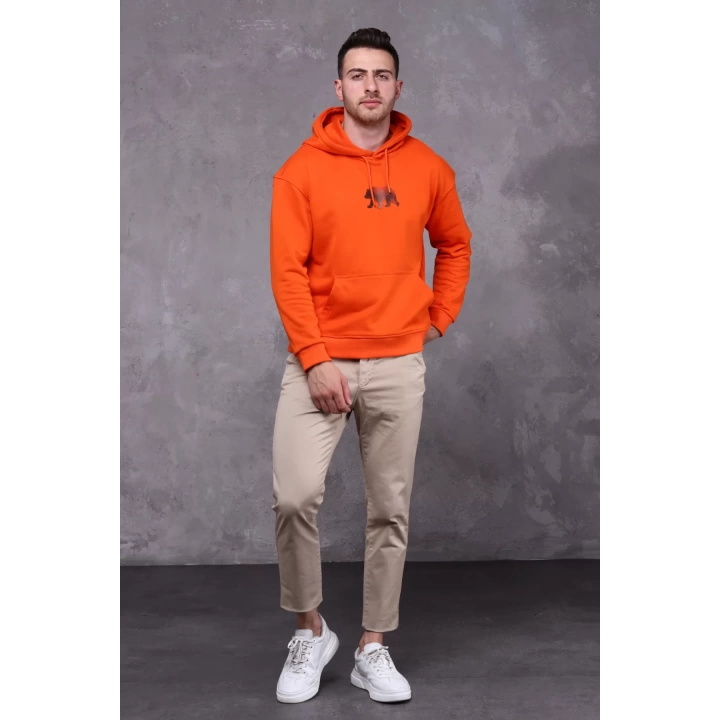 Farm Animals Erkek Midi Baskılı Hoodie