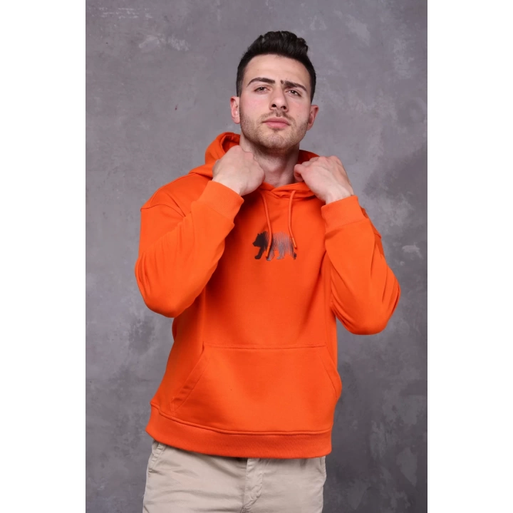 Farm Animals Erkek Midi Baskılı Hoodie