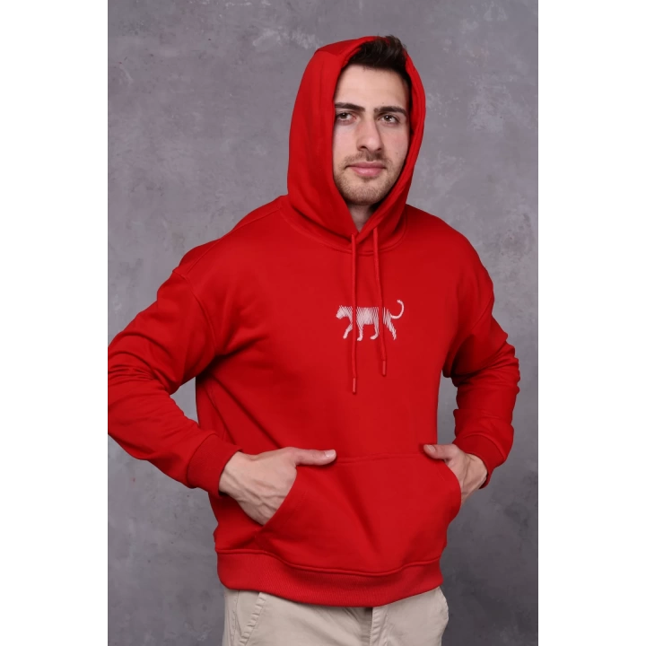 Farm Animals Erkek Midi Baskılı Hoodie