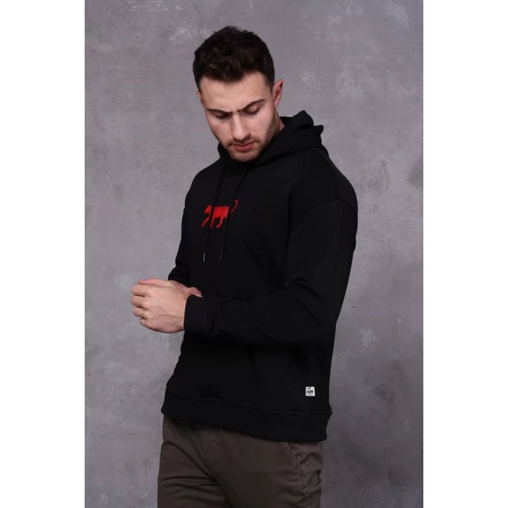 Farm Animals Erkek Midi Baskılı Hoodie