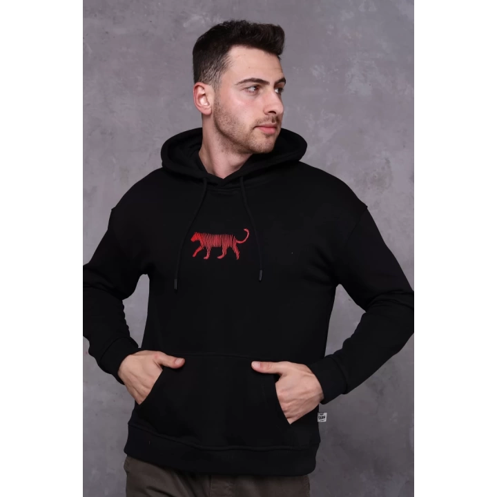 Farm Animals Erkek Midi Baskılı Hoodie