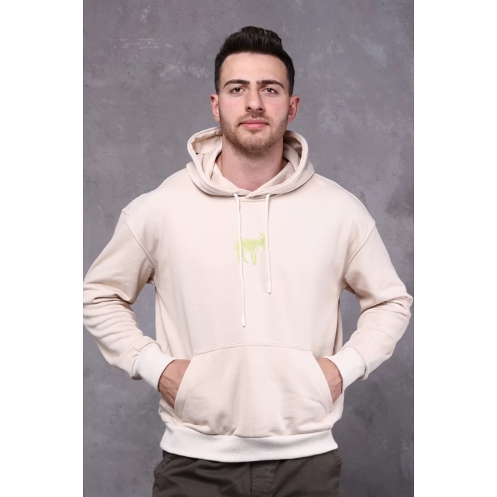 Farm Animals Erkek Midi Baskılı Hoodie