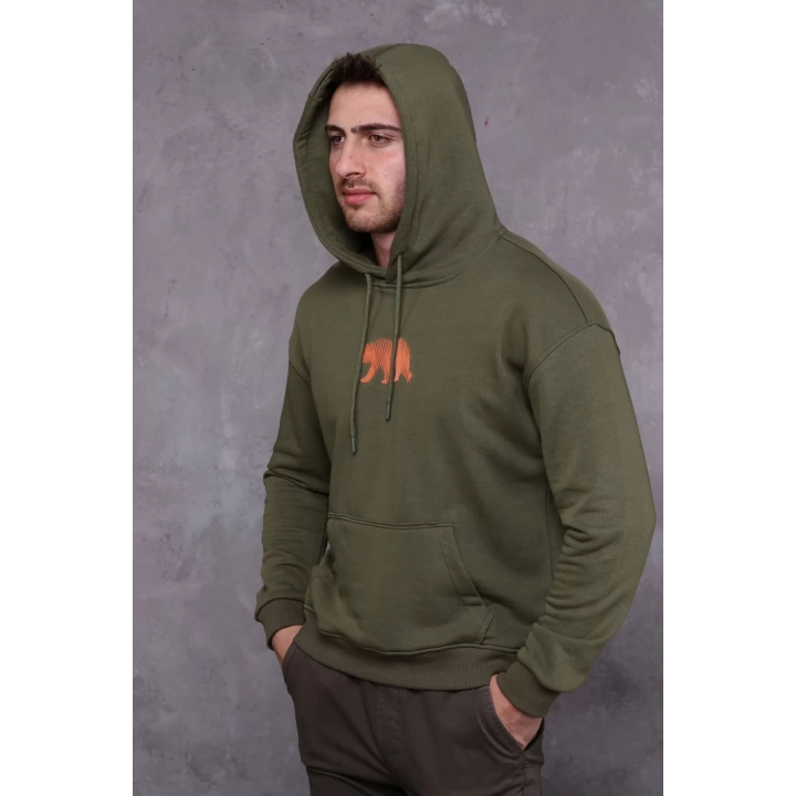 Farm Animals Erkek Midi Baskılı Hoodie