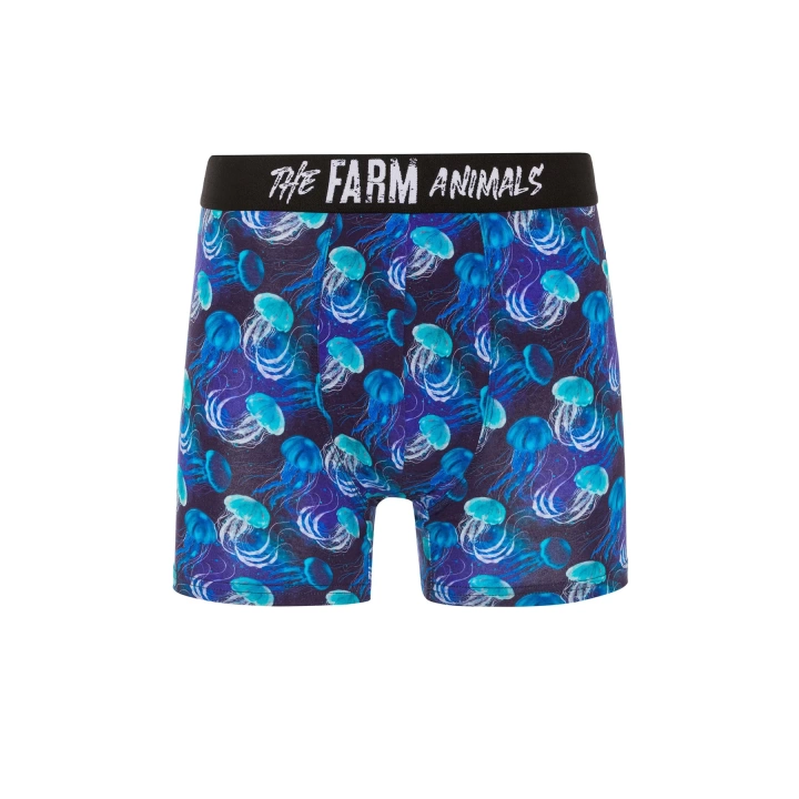 Farm Animals Jellyfish Desenli Boxer