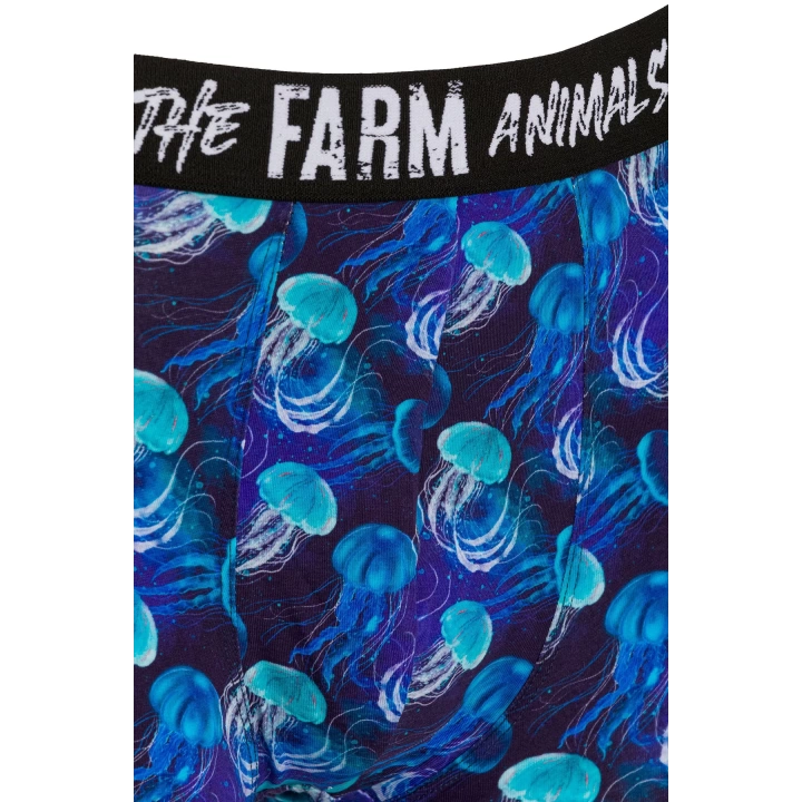 Farm Animals Jellyfish Desenli Boxer