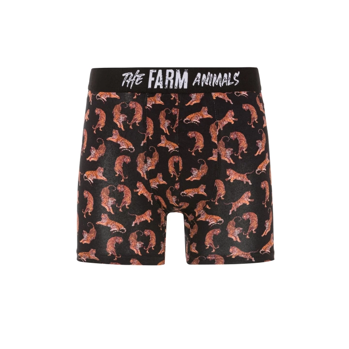 Farm Animals Tigers Desenli Boxer