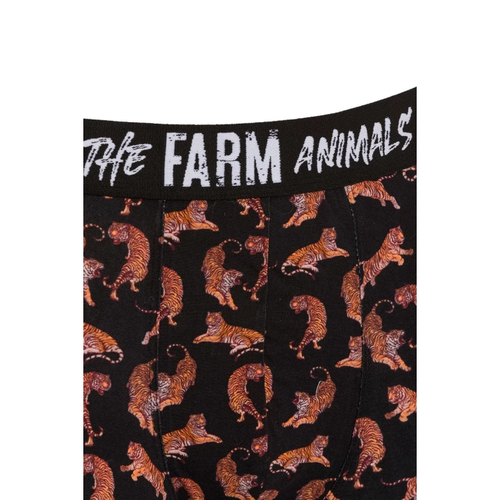 Farm Animals Tigers Desenli Boxer