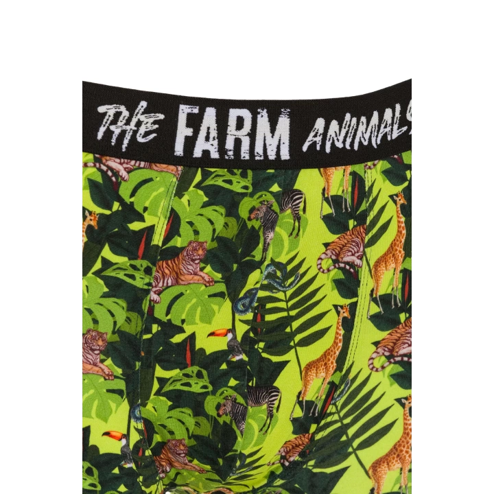 Farm Animals Tropical Desenli Boxer