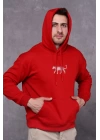 Farm Animals Erkek Midi Baskılı Hoodie