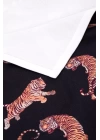 Red Tiger Baskılı Unisex Plaj Havlusu