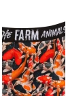 Farm Animals Koi Fishes Desenli Boxer