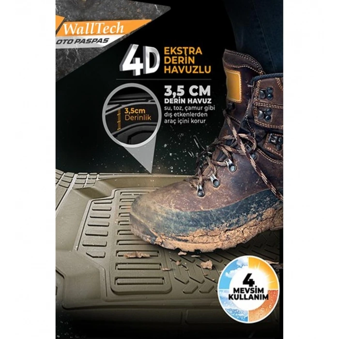 Maximum Bej Havuzlu Oto Paspas Seti