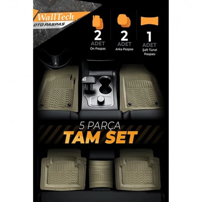 Maximum Bej Havuzlu Oto Paspas Seti