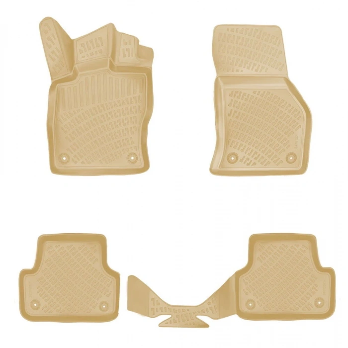 Audi A3 2013-2020 Havuzlu Paspas Bej