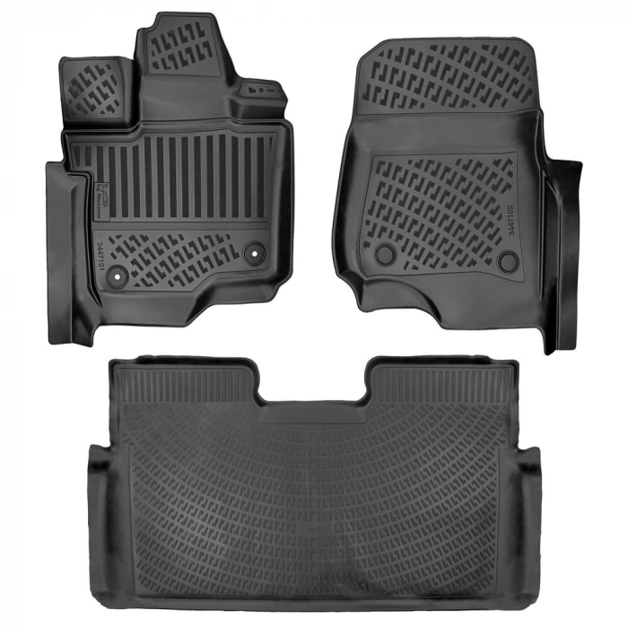 Ford F-150 2015 Sonrası Havuzlu Paspas | Super Crew/Halı Zemin/Konsollu USA