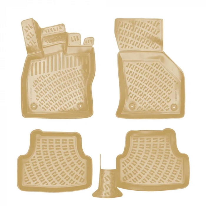 Seat Leon 2012-2020 Havuzlu Paspas | Bej Hatchback