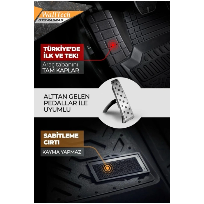 Maximum Gri Havuzlu Oto Paspas Seti