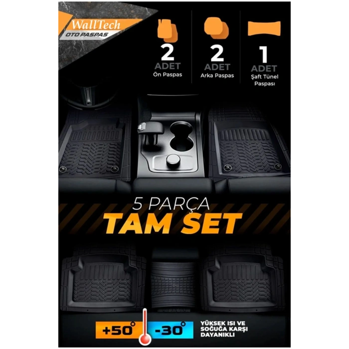 Maximum Gri Havuzlu Oto Paspas Seti