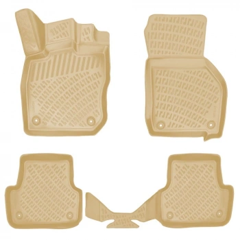 Audi A3 2020 Sonrası Havuzlu Paspas | Bej