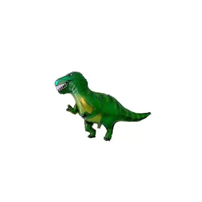 T-rex Jurassic Dinazor Yeşil Renk Folyo Helyum Balon 41*104 Cm Dinazor Konsept Parti Süsleme