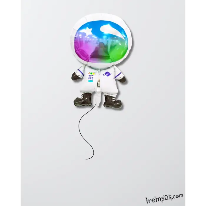 Büyük Astronot Folyo Helyum Balon 70 cm Uzay Konsept Folyo Balon Süslemesi
