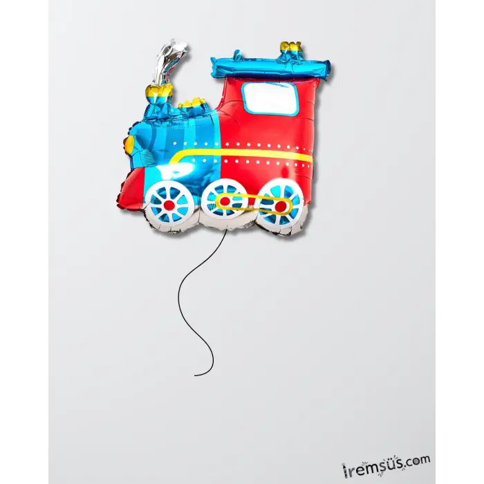 Tren Figür Folyo Helyum Balon 68*60 Cm Taşıt Konsept Folyo Figür Balon