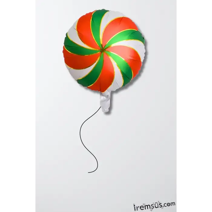 Yılbaşı Konsept Renkli Şeker Folyo Balon 18 45 Cm Yılbaşı Süslemesi Yeni Yıl Süsü