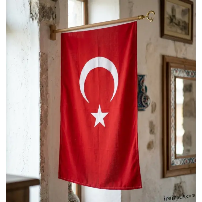 23 Nisan Süsleme 50*75 Cm Bez Türk Bayrağı Milli Bayram Süslemesi