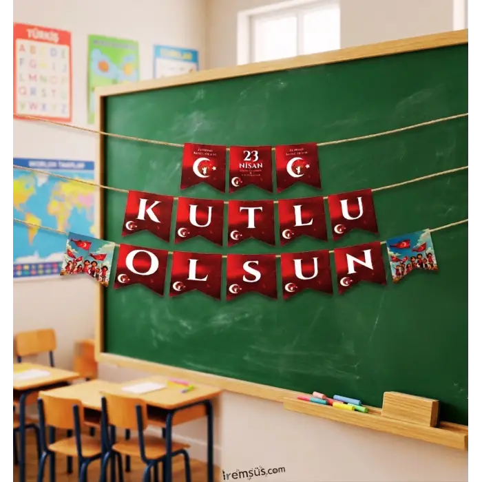 23 Nisan Kutlu Olsun Banner Yazı