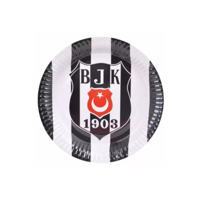 Beşiktaş Takımı Lisanslı Karton Tabak 8 li