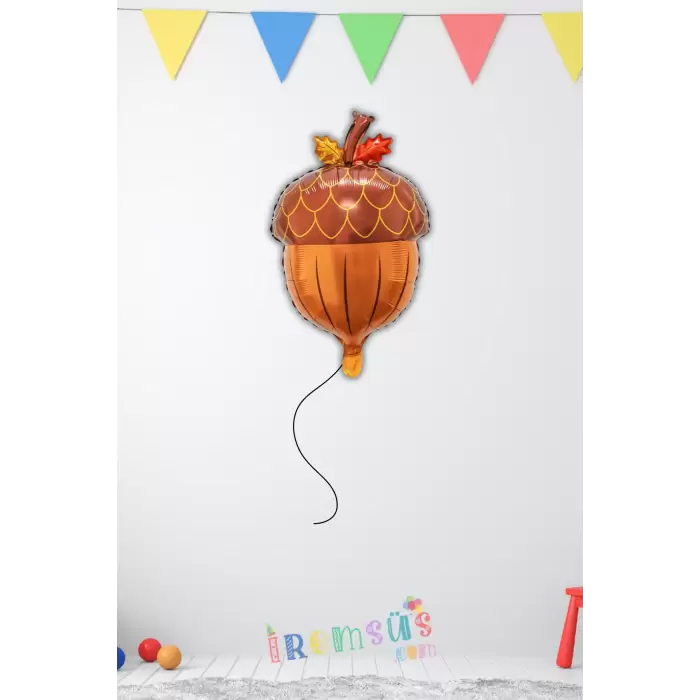 Fındık Figür Folyo Helyum Balon 58 cm Fındık Konsept Folyo Balon Süsleme