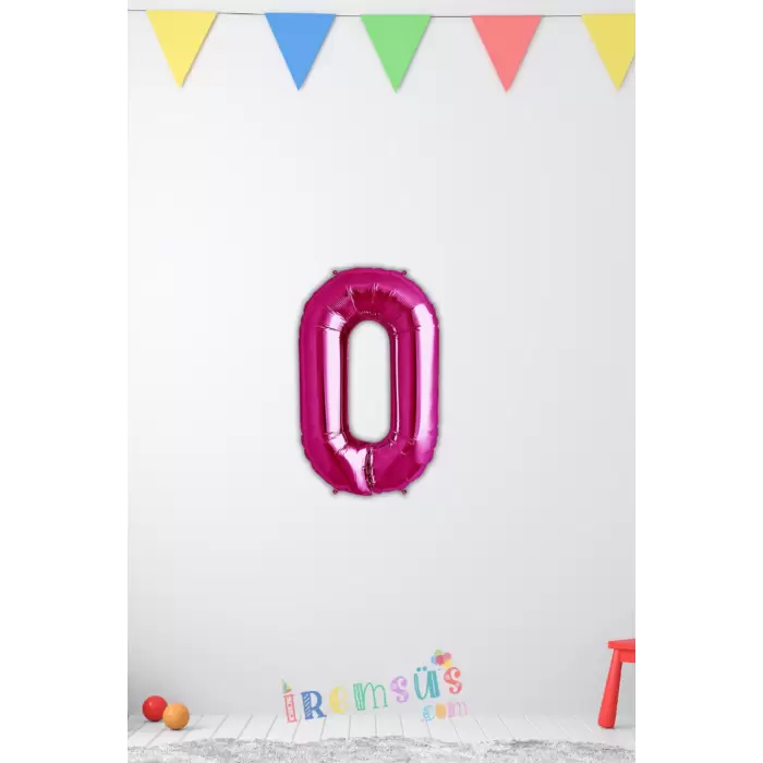 O-Ö Harfi Doğum Günü Pembe Renk Folyo Balon 16 36 Cm O-Ö Harf Folyo Balon Pembe Konsept