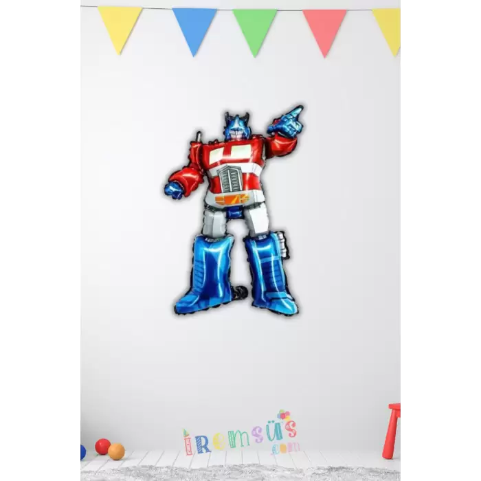 Transformes Figür Folyo Balon 70 cm Robotlar Konsept Folyo Balon Süsleme