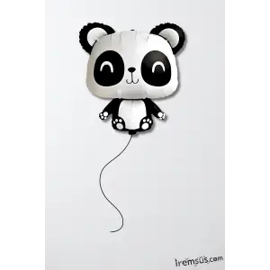 Panda Figürü Folyo Helyum Balon 72 Cm Panda Konsept Süsleme Folyo Hayvan Figür Balon