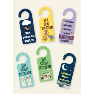 6LI RAMAZAN KONSEPT KAPI KOLU ASKISI RAMAZAN AYI SÜSLEMESİ