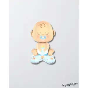 Ayaklı Mavi Renk Erkek Bebek Figürü Folyo Balon 60 cm Cinsiyet Partisi Ve Yeni Doğum Süslemesi