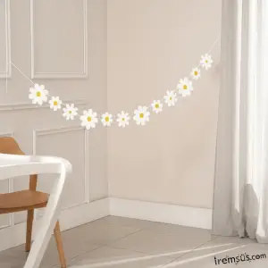 Papatya Konsept Doğum Günü Süslemesi Uzar Süsleme 150 Cm Papatya Süsleme