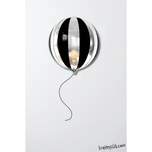 Siyah Gümüş Disko Topu Şekilli Folyo Balon 22 1 Adet Işıltılı Parti Balonu Disko Konsept