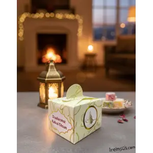 Dualarınız Kabul Olsun Yazılı Lokumluk Karton Kutu Dağıtmalık 25li