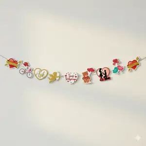 Seni Seviyorum Özel Kesim Dekoratif Banner 170 cm Sevgili Sürpriz Süsleme