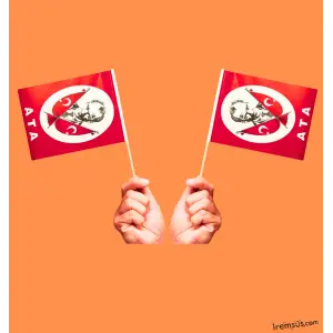 29 Ekim Cumhuriyet Bayramı Çıtalı Küçük Atatürk Bayrak 10 Adet Elde Tutmalık Bayrak